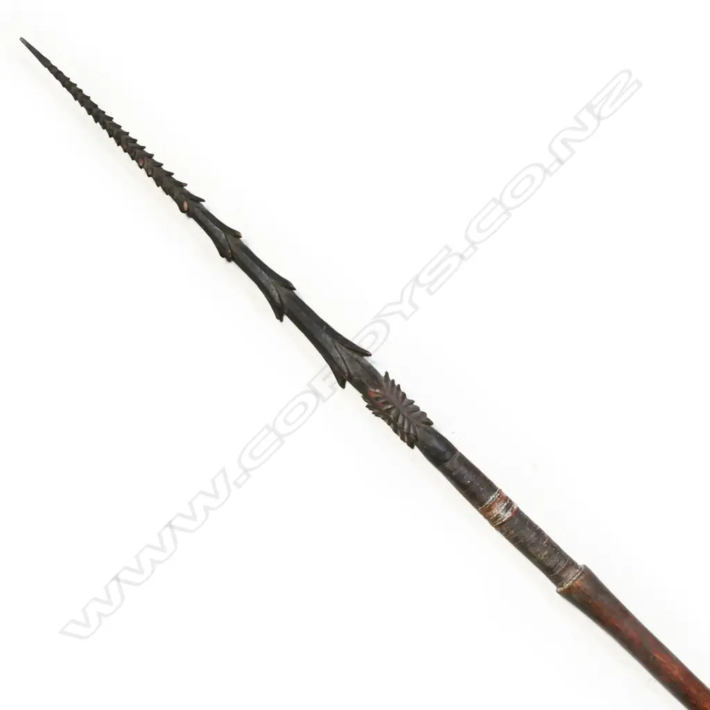 An old Solomon Islands long spear, Image 1++